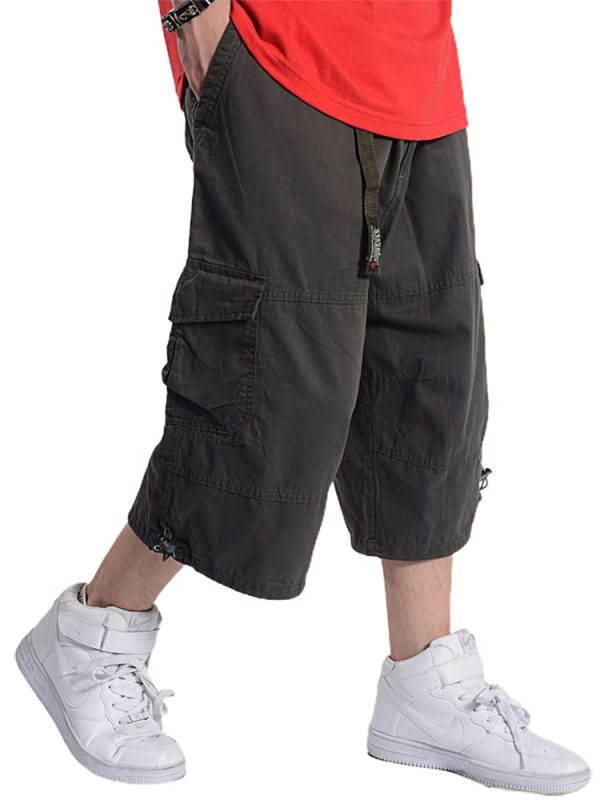 Men's long shorts, when it comes to men's long shorts, also known as "longline shorts" or "Bermuda shorts," the key