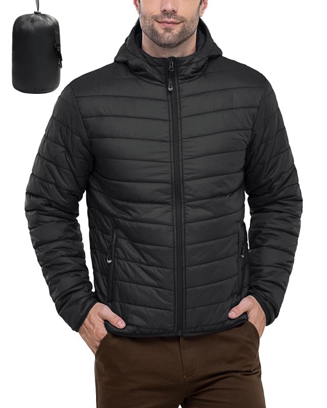 Men's packable down jacket involves considering various factors such as warmth, weight, packability, durability, and fit.