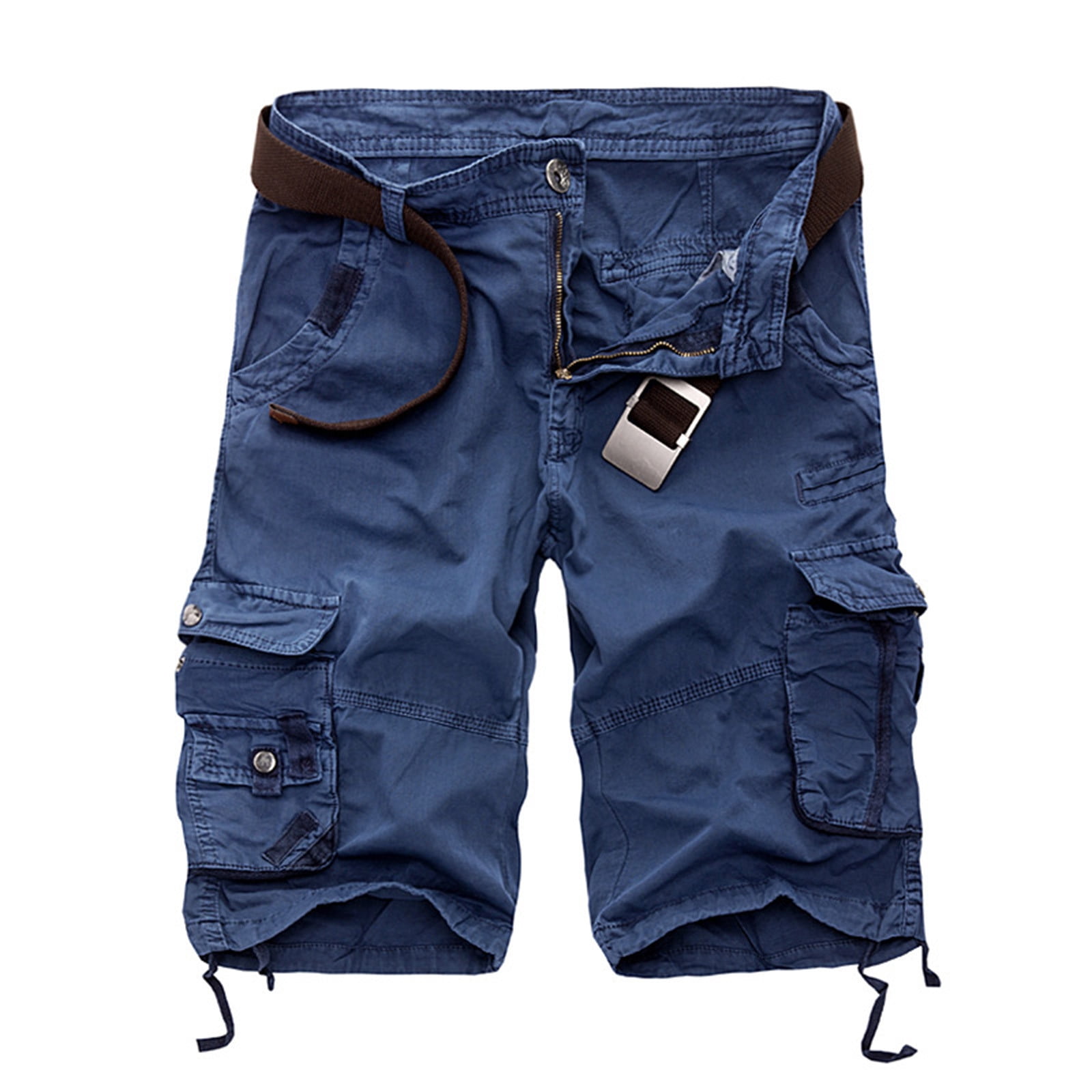 Blue cargo shorts