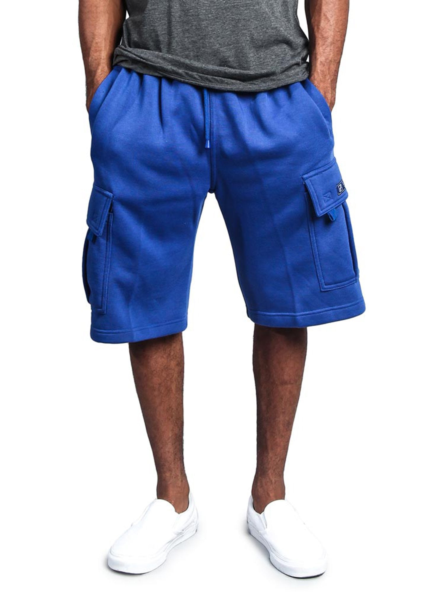 Blue cargo shorts