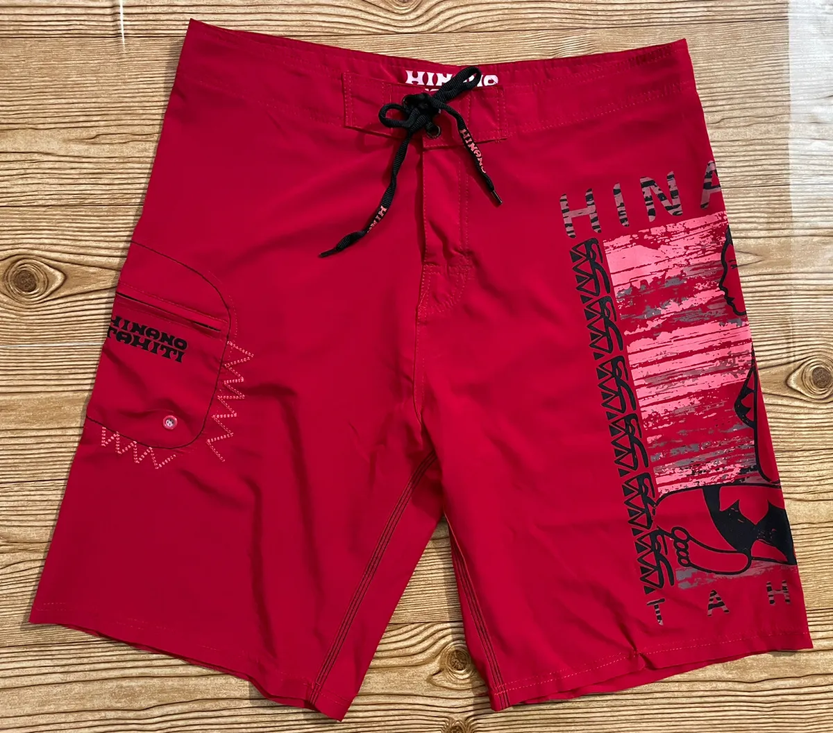 Red board shorts 