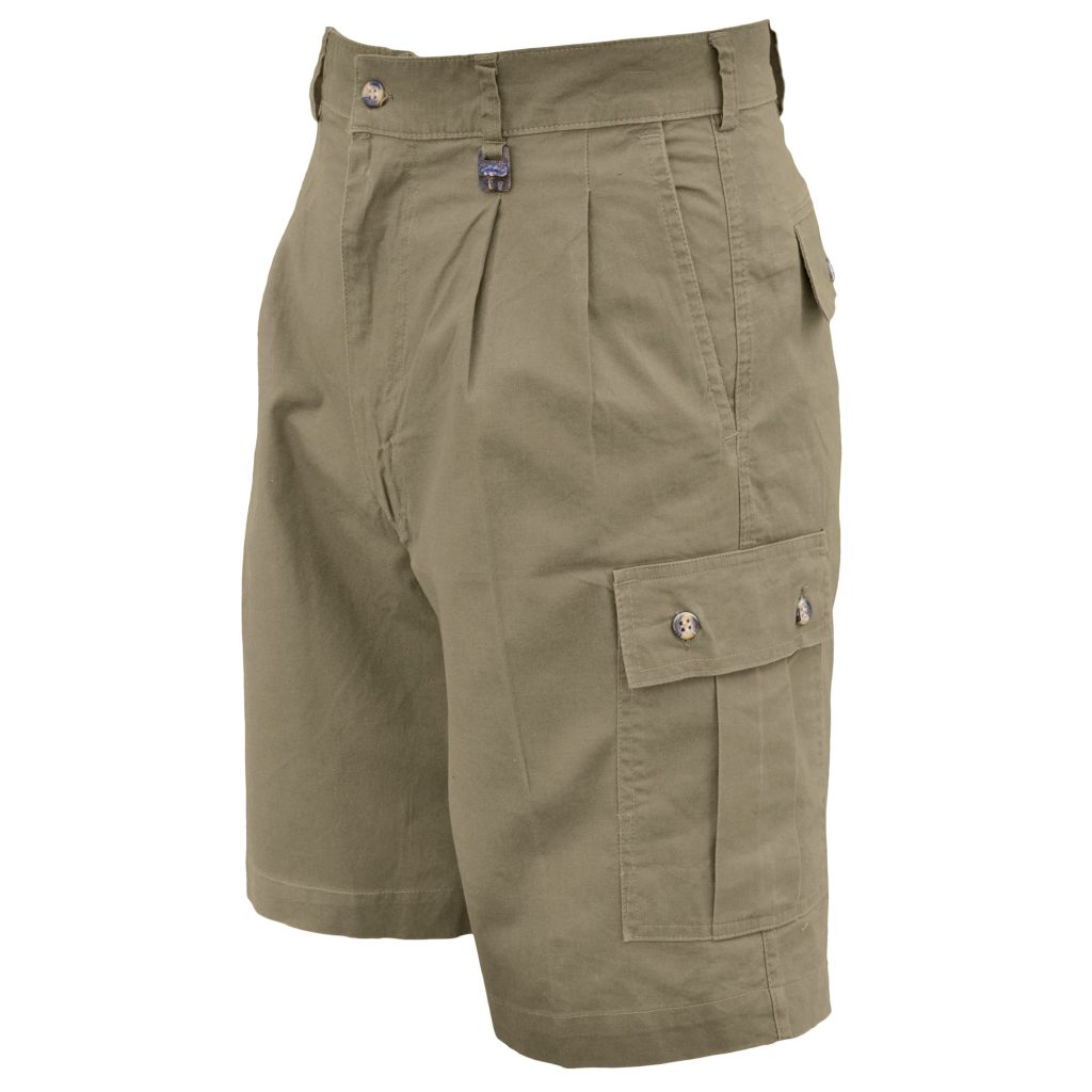 mens khaki cargo shorts