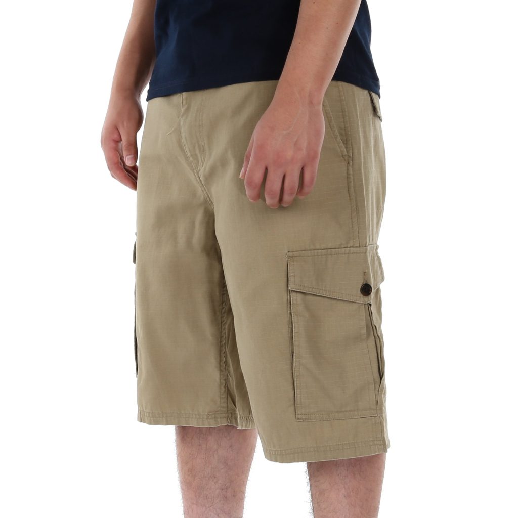 mens khaki cargo shorts