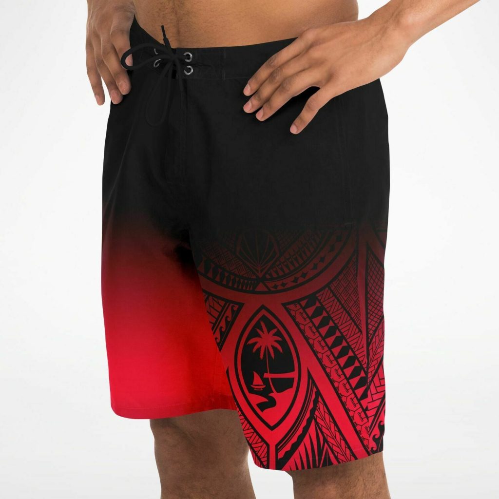 Red board shorts