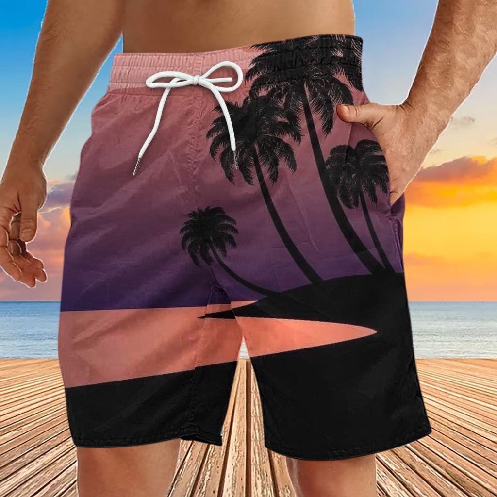 Casual printed beach shorts