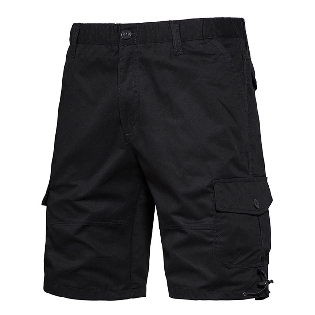 Black casual shorts