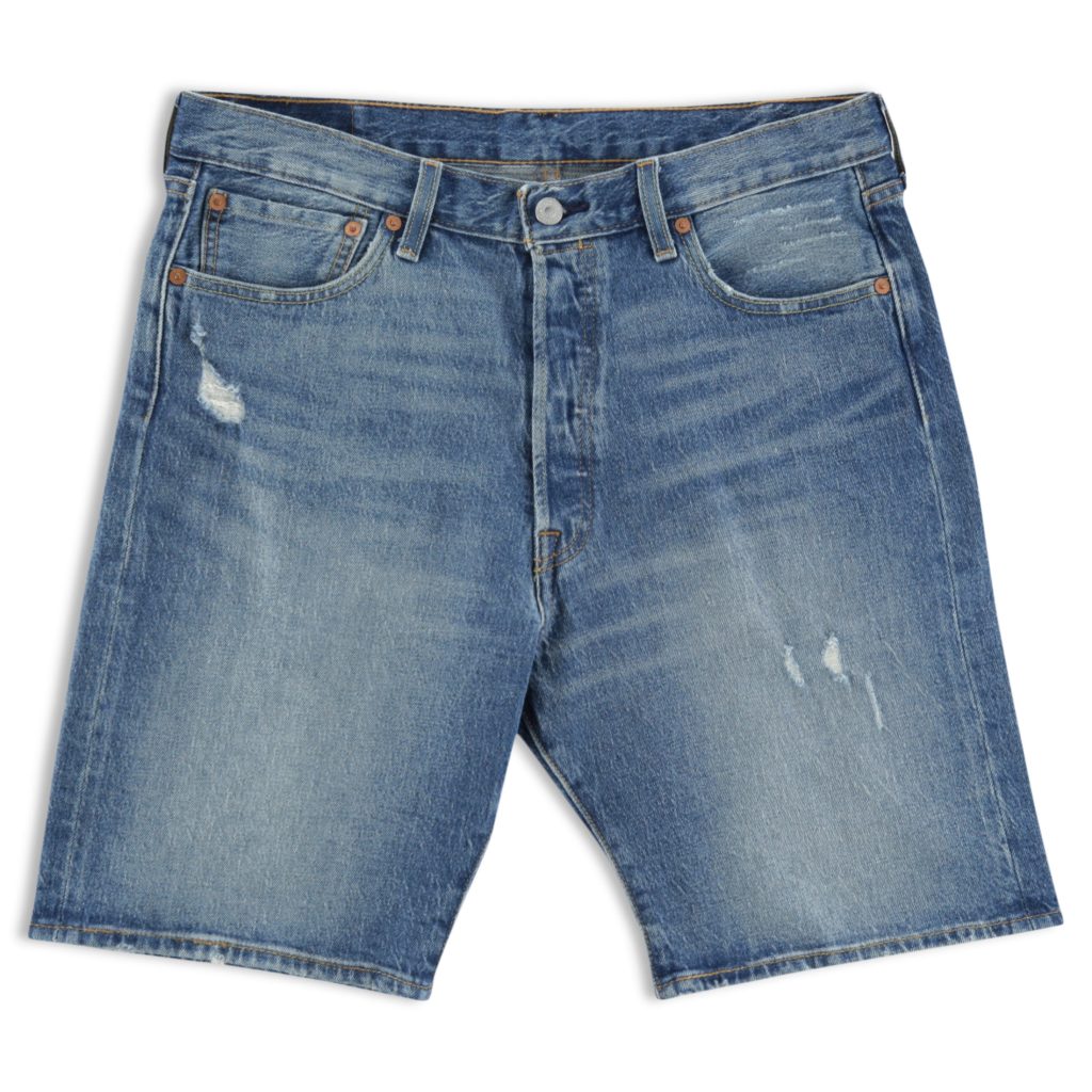 fray jean shorts with scissors