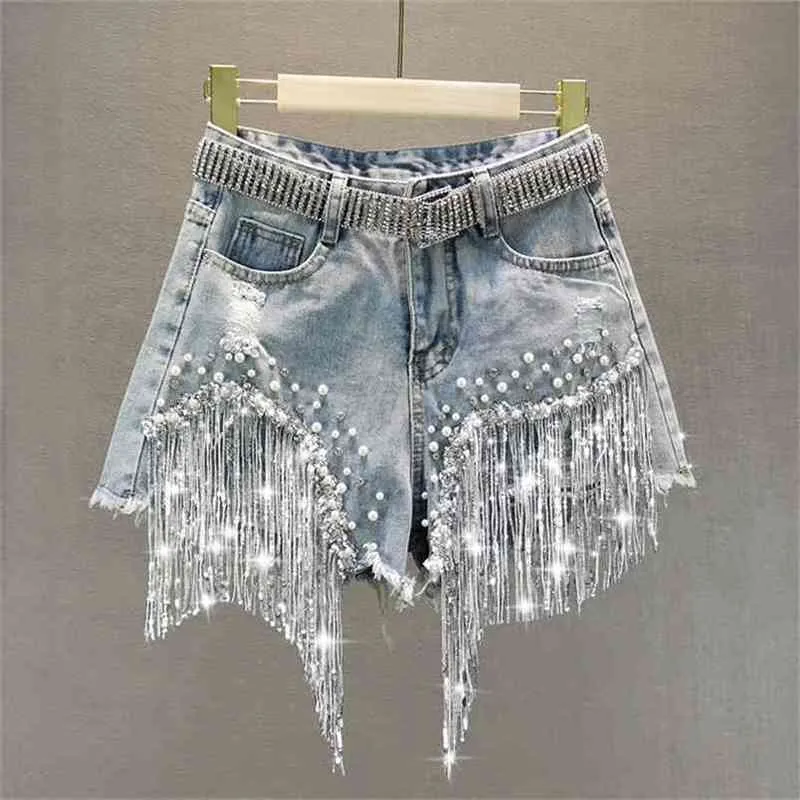 fringe jean shorts