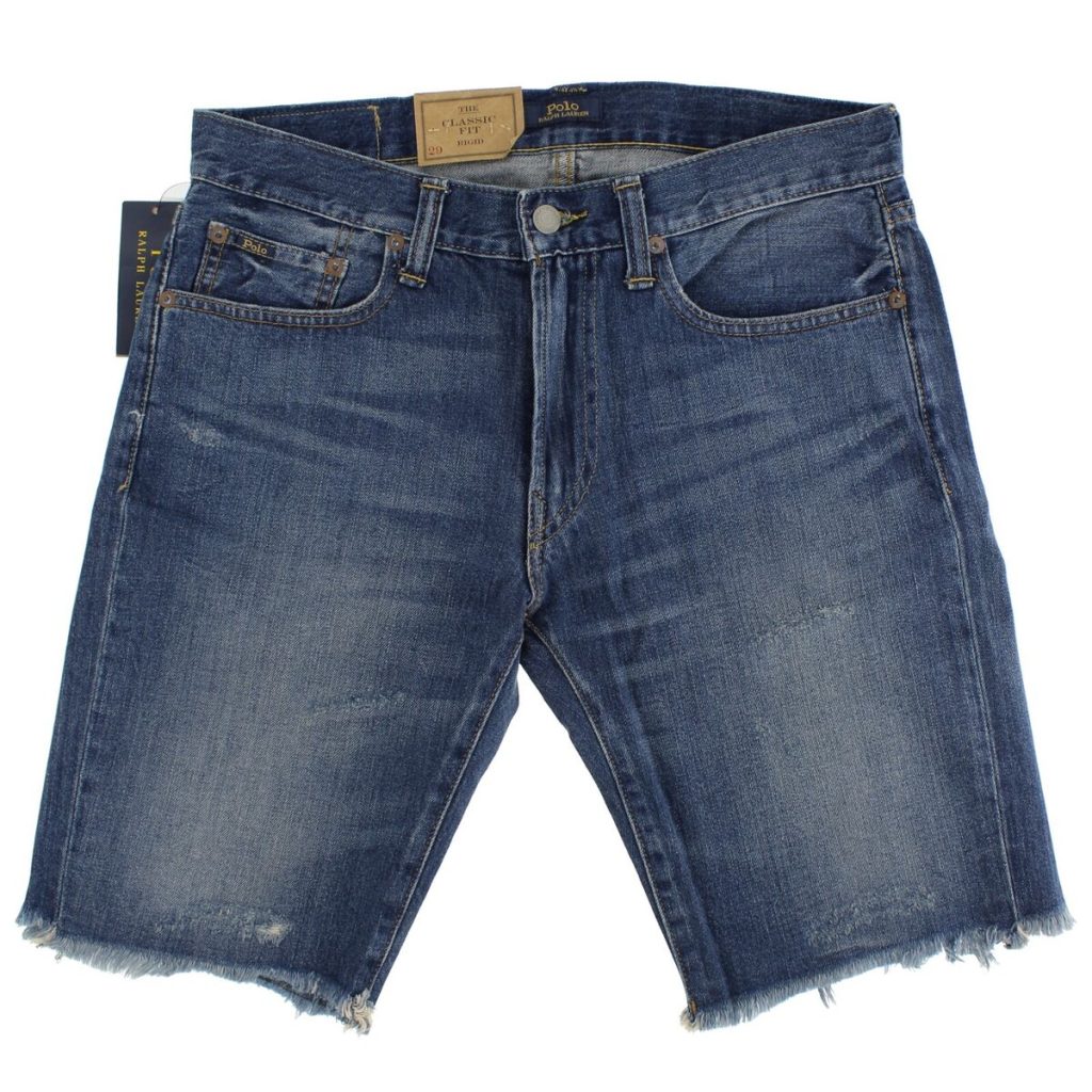 fray jean shorts