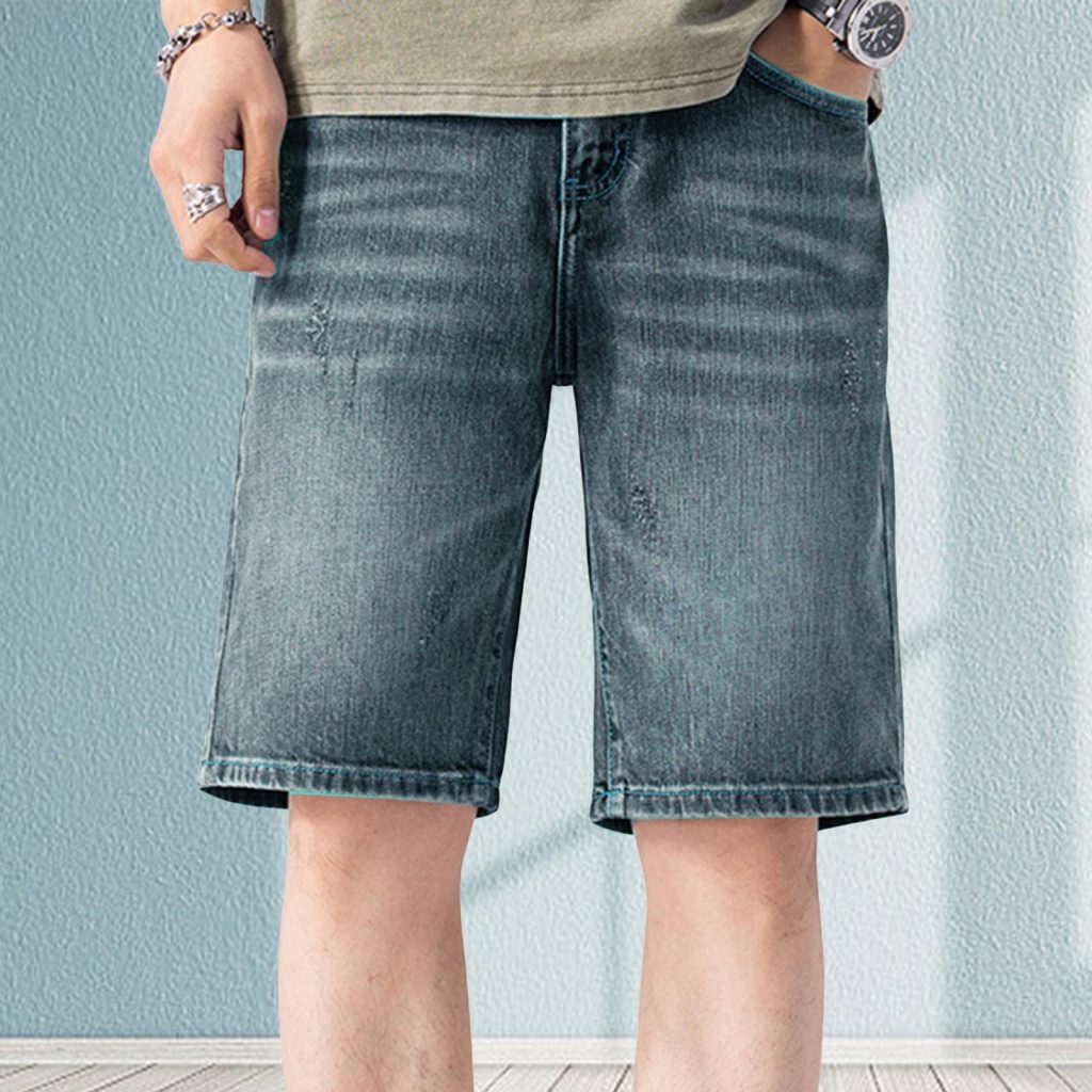  distress jean shorts