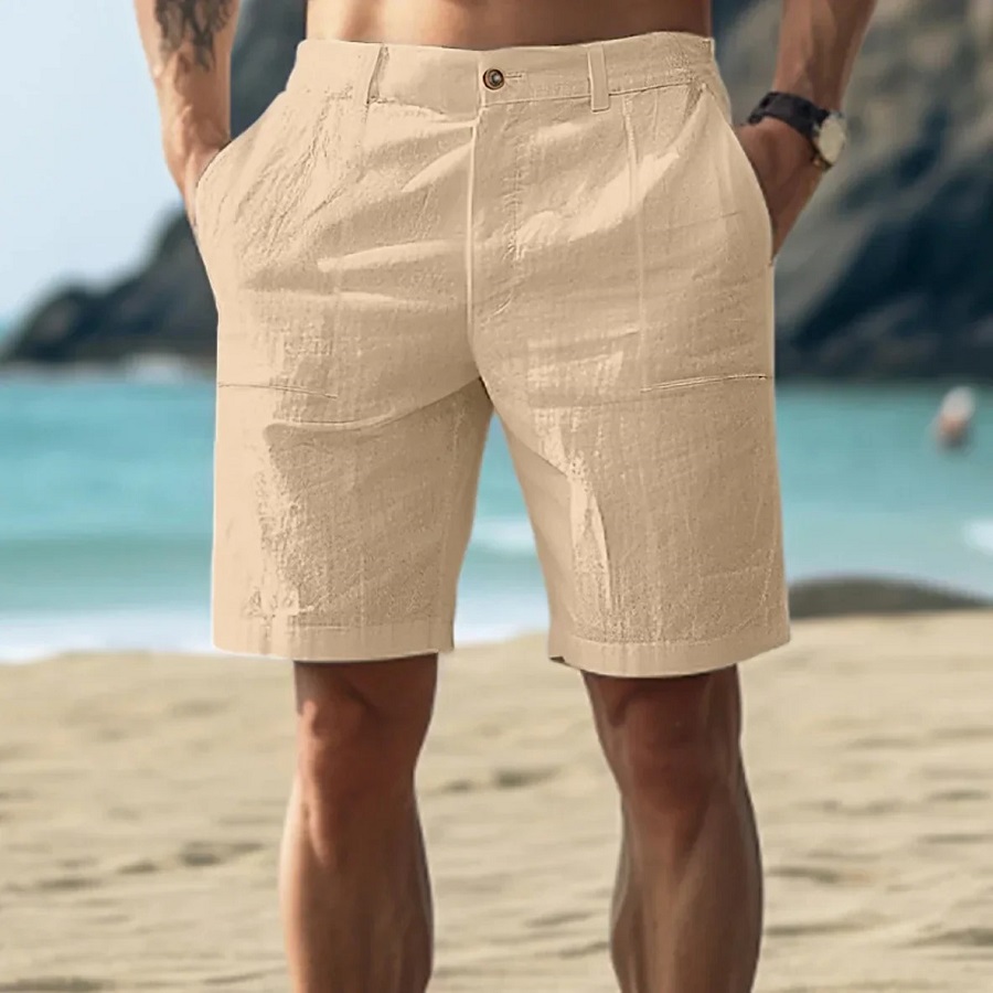 style linen shorts