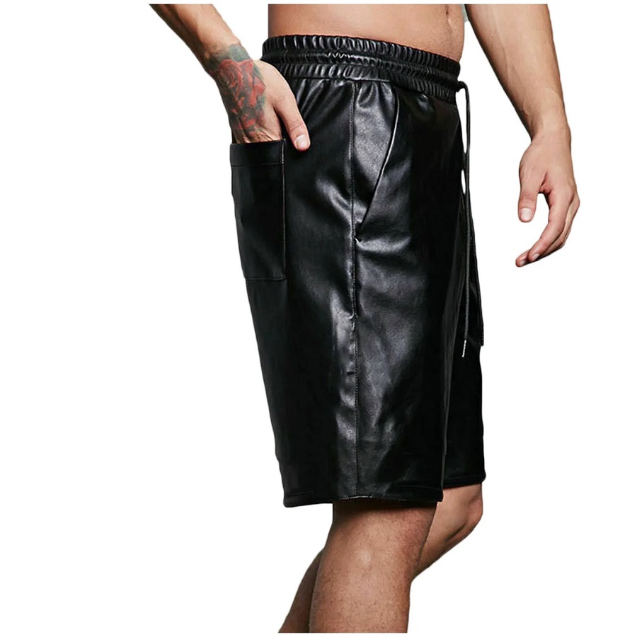  leather shorts