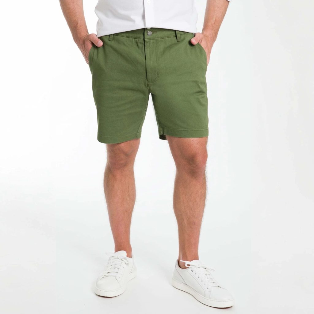 green shorts